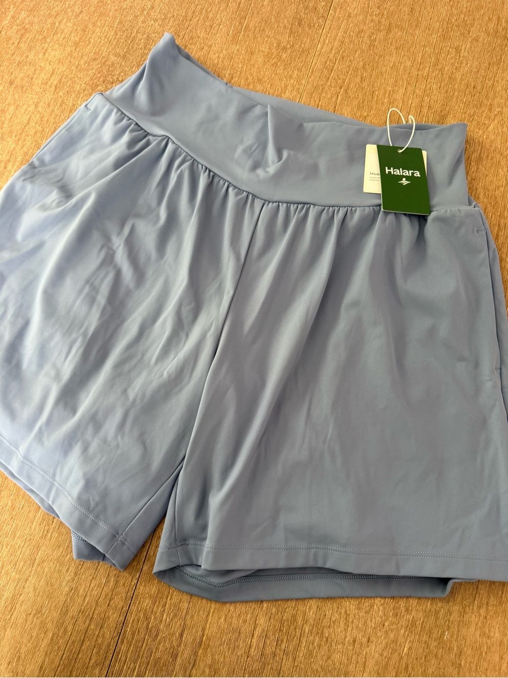 HALARA Women's Sky Blue Athletic Shorts - Picture 2 of 7